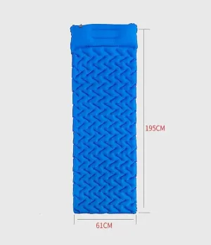 Camping Mat Foot Inflatable Cushion Single Portable Camping Picnic Sleeping Pad Portable Inflatable Mattress Mat