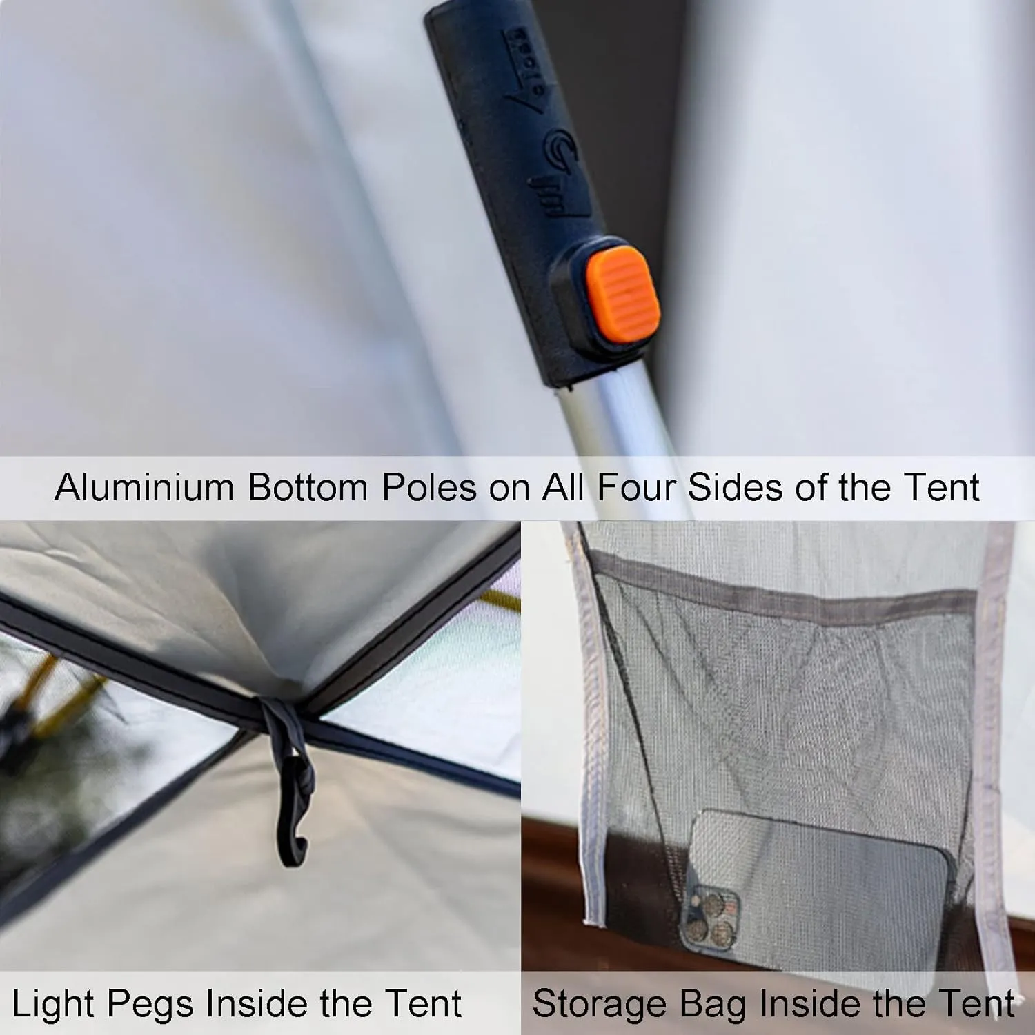 Camping Tent | 6 Person Cabin Tent with Instant Setup, Pop Up Tent, Outdoor Camping Canvas Tent Family Camping Use, Easy to Assemble,Tents