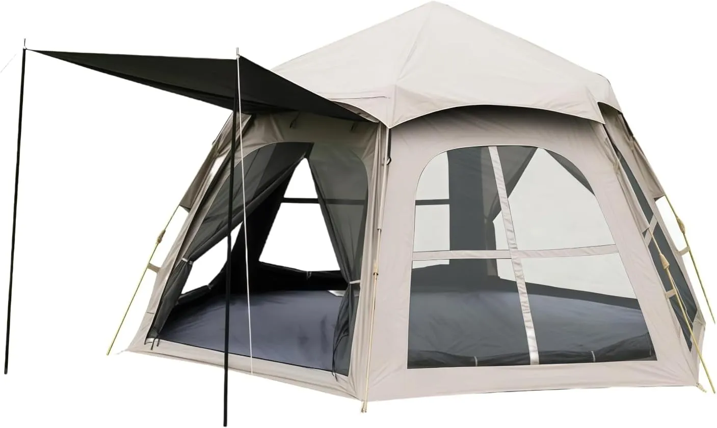 Camping Tent, Quick Setup, with Canopy and Storage Bag, Easy to Carry, Outdoor Tents for Camping, Fishing and Beach