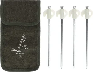 Camping Tent Stake Bag, Oxford Cloth Portable Multifuctional Tent Floor Nail Bag,Heavy Duty Tent Stakes Outdoor Camping Pegs for Outdoor Picnic Hiking Tent Tarp Canopy