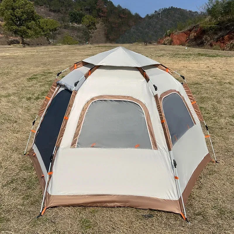 Camping Tent Waterproof Hexagonal Fully Automatic Tent
