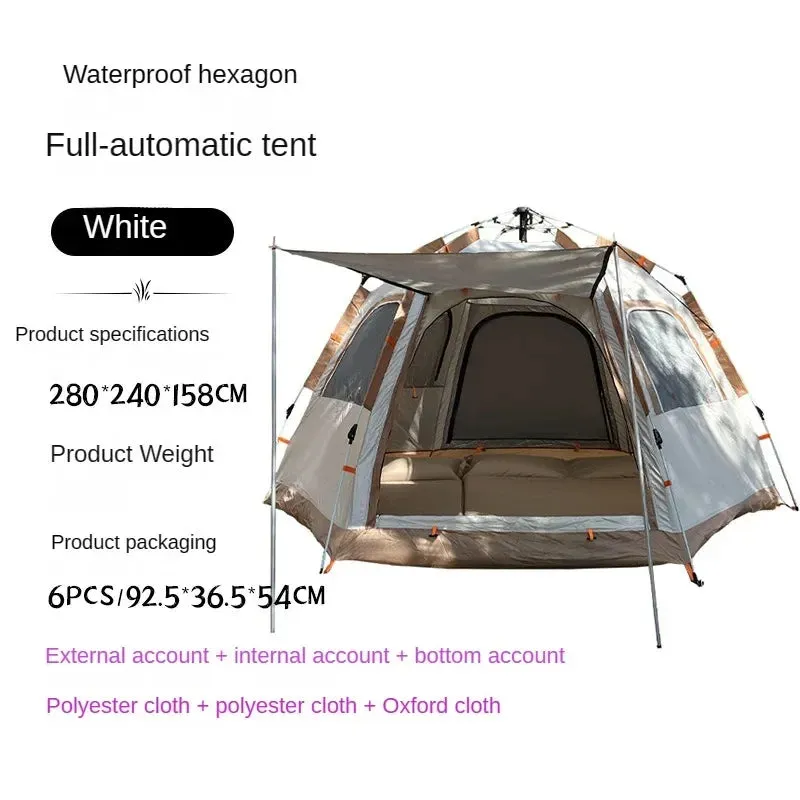 Camping Tent Waterproof Hexagonal Fully Automatic Tent