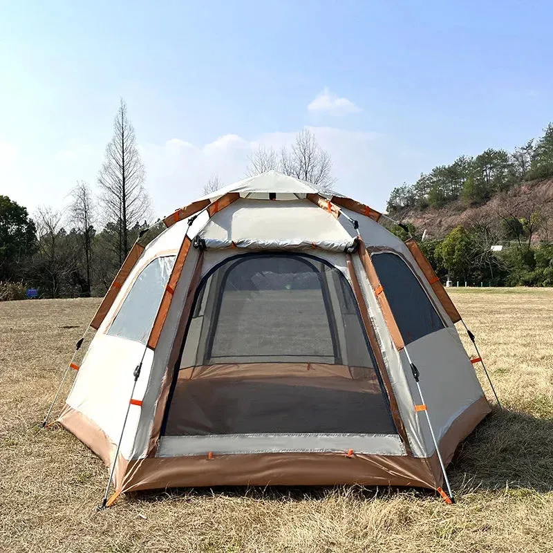 Camping Tent Waterproof Hexagonal Fully Automatic Tent