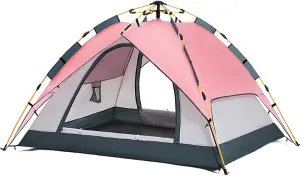 Camping Tent,Automatic Tent,Pop Up Instant Tents, Family Camping Tent, 3-4 Person Automatic Tents for Camping, Outdoor, Backyard