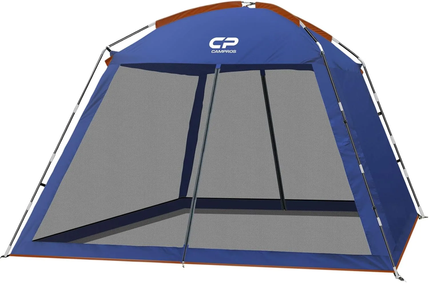 CAMPROS CP Screen House Room with 1 Side Wind/Sun Panel Canopy Tent Camping Tent Screen Shelter Gazebos for Patios Outdoor Camping Activities, 10'X10'X86in(H) - Blue