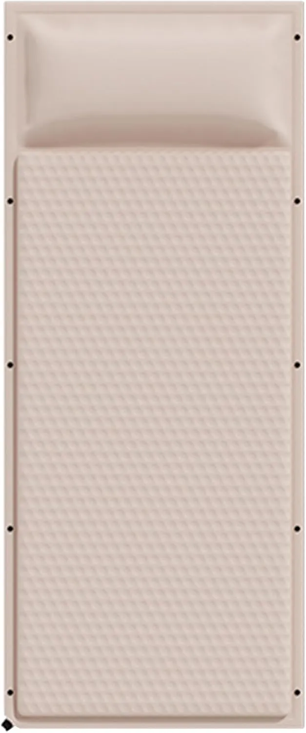 Car Air Mattress Foldable for Mercedes Benz GLC Coupé C253 C254 2016-2025, Back Seat Camping Bed Breathable Airbed Auto-Inflation Without Air Pump SUV,Beige Single