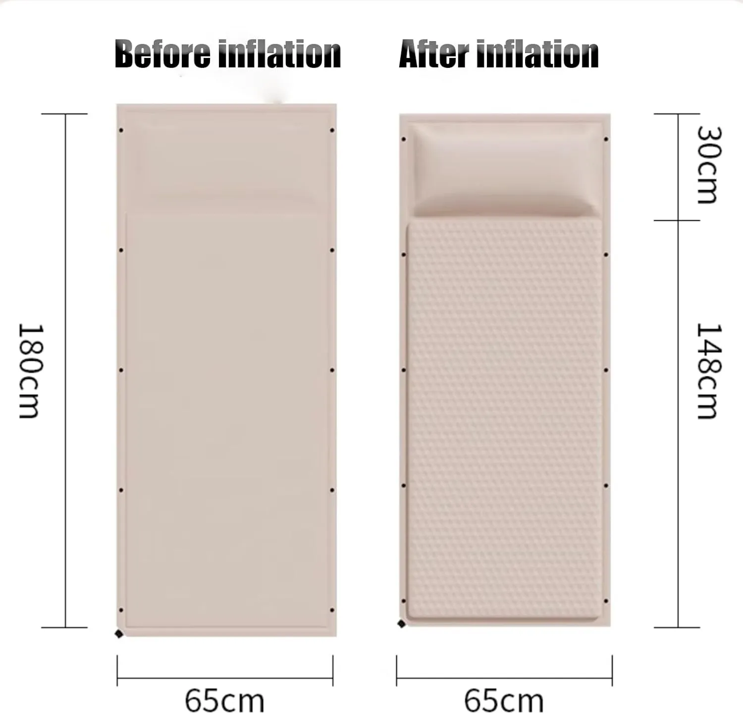Car Air Mattress Foldable for Renault Scenic/Grand Scénic/Xmod IV III II I J9 R9 JZ JM JA 2000-2024, Back Seat Camping Bed Breathable Airbed Auto-Inflation,Black Single