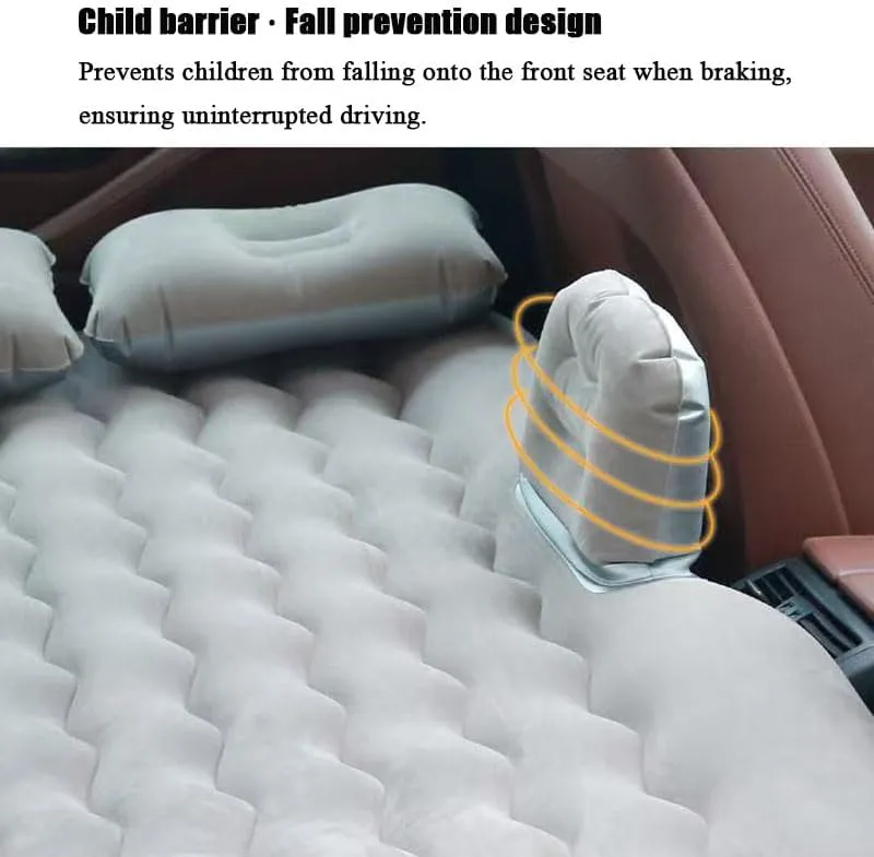 Car Air Mattress for Chery Tiggo 3xe (EV) 2018–2022, Inflatable Back Seat Sleeping Pad with Pump & 2 Pillows, Folding Portable Camping Bed for Travel& Road Trips,Blue