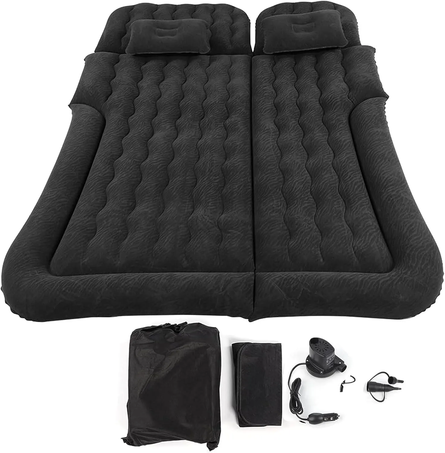 Car Air Mattress for Chrysler Pacifica Minivan 2016-2024, Portable Foldable Inflatable Bed with Pillow, Black