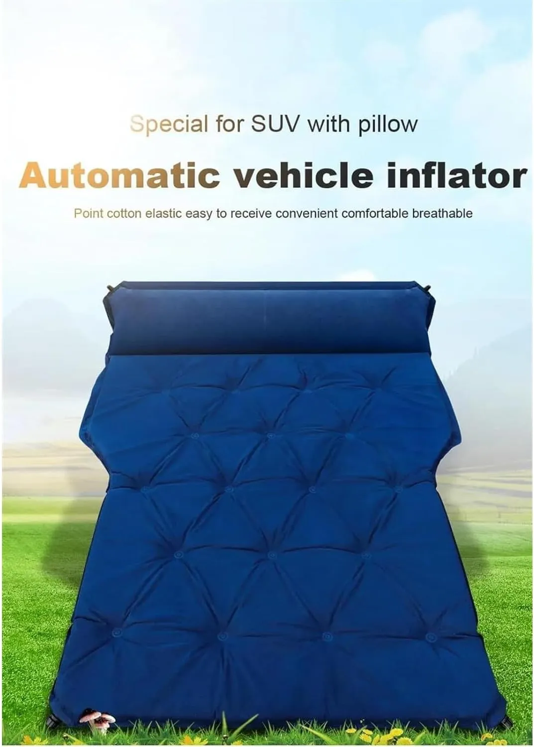 Car Air Mattress for Jeep Wrangler 2-Doors 80th Anniversary/Sport/Sahara/Rubicon, Inflatable Mattress Air Mattress Car Bed Sleeping Mattress Travel,B, normal