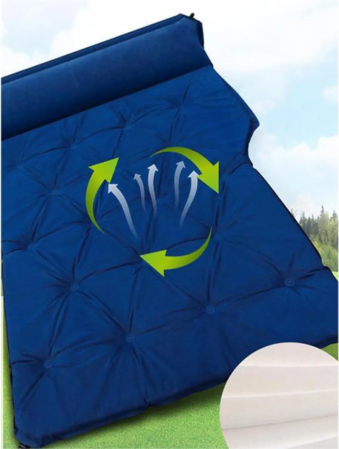 Car Air Mattress for Jeep Wrangler 2-Doors 80th Anniversary/Sport/Sahara/Rubicon, Inflatable Mattress Air Mattress Car Bed Sleeping Mattress Travel,B, normal