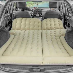 Car Air Mattress for Nissan Kicks (P16) 2019 2020 2021 2022 2023 2024, Car Mattress Inflatable Bed Portable Foldable with Pillow Camping Travel Car Accessories,Beige