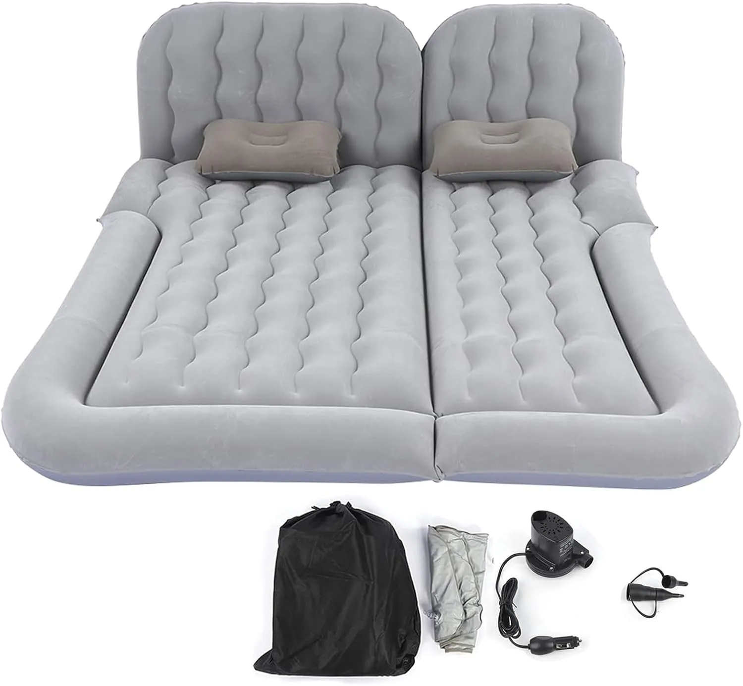 Car Air Mattress for Nissan Rogue Sport 2017-2020 2021 2022 2023 2024, Car Mattress Inflatable Bed Portable Foldable with Pillow Camping Travel Car Accessories,Grey