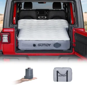 Car Air Mattress with Built in Pump, Car Air Mattress Back Seat SUV, SUV Air Mattress Car Bed Camping for Jeep JK JL JKU JLU Unlimited 4 Door, 10inch Ultra Thick