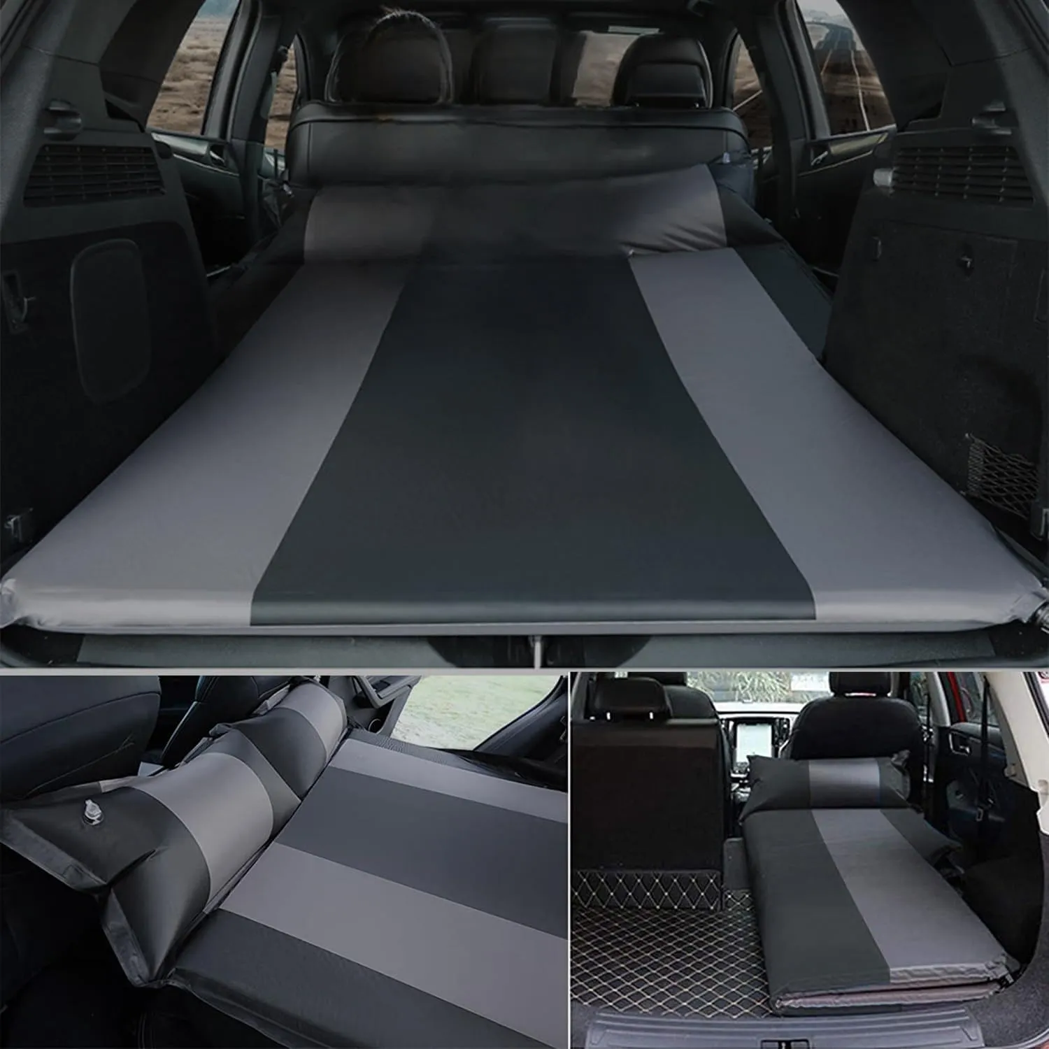Car Automatic Inflatable Bed for BYD Tang 2018 2019 2020 2021, Portable Movable Thickened Trunk Sleeping Bed Outdoor Camping Hiking Air Mattress,Red