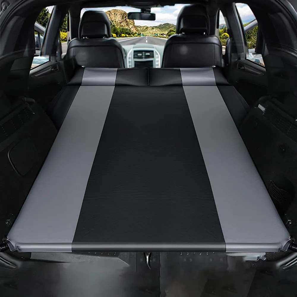 Car Automatic Inflatable Bed for Land Rover Discovery 7seats 2009 2010 2011 2012 2013, Portable Movable Thickened Trunk Sleeping Bed Outdoor Camping Hiking Air Mattress,Grey