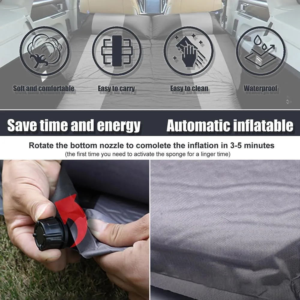 Car Automatic Inflatable Mattress for Honda CRV 2006 2007 2008 2009 2010 2011 2012, Thickened Trunk Sleeping Pad Portable Outdoor Recreation Travel Camping Airbed,C
