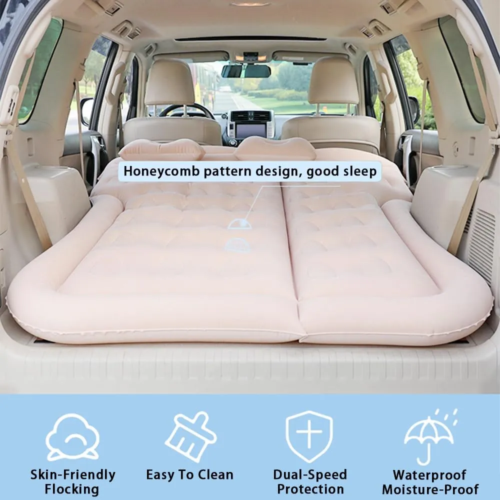 Car Inflatable Air Mattress for Mazda CX-70 2024 Portable Boot Air Mattress Cushion Outdoor Travel Camping Sleeping Gear Accessories,Brown
