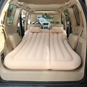 Car Inflatable Mattress for Audi A4 Avant B8 B7 B6 B5 8D5 8E5 8ED Rear Trunk Air Mattress Camping Folding Air Bed Cushion Back Seat Air Sleeping Mattresses,Beige01