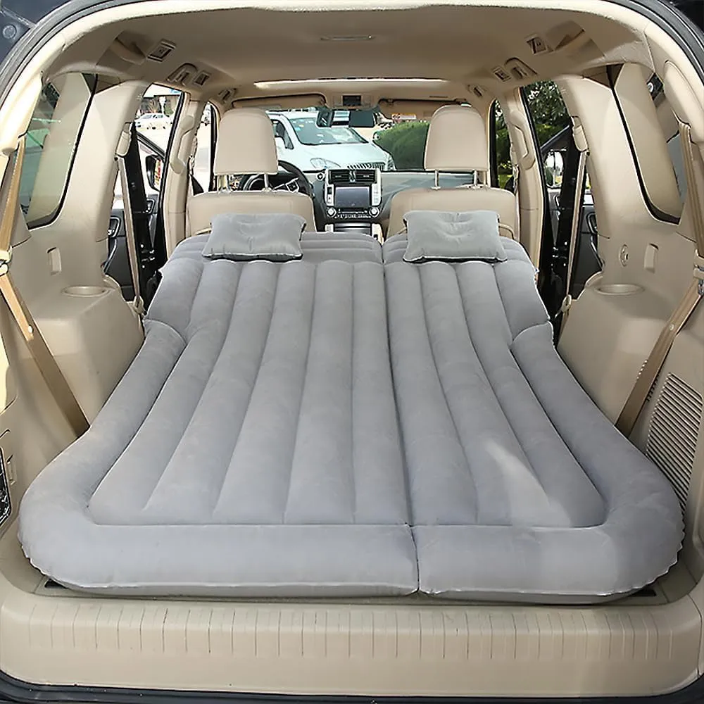 Car Inflatable Mattress for Audi SQ5 1. Generation 8R 2012 2013 2014 2015 2016 2017 Portable Car Air Bed Rear Trunk Camping Bed Back Seat Air Mattress Folding Air Bed Cushion,Grey