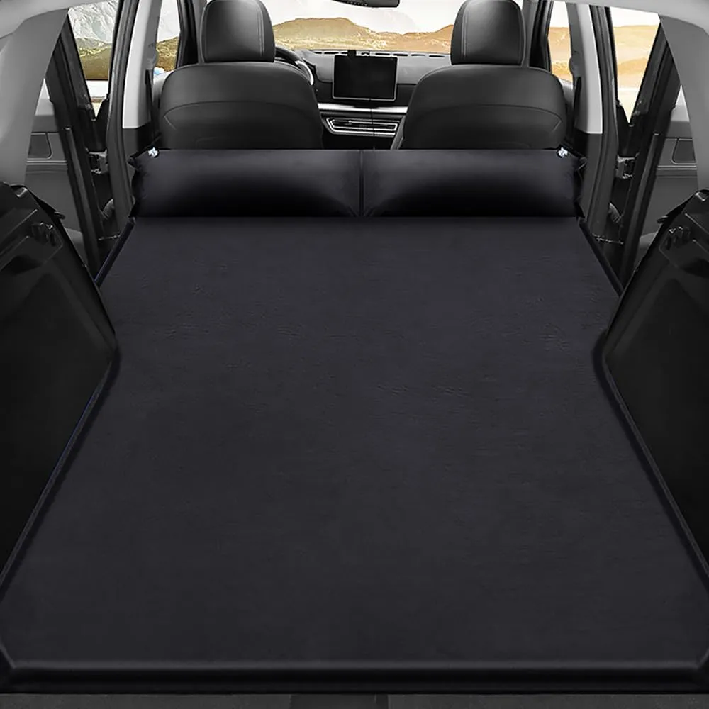 Car Inflatable Mattress for BMW X5/X5M G05 F15 E70 E53/X5M F95 SUV Back Seat Air Mattress Thickened Air Bed Cushion Rear Trunk Sleeping Mattress Camping Travel,Black01