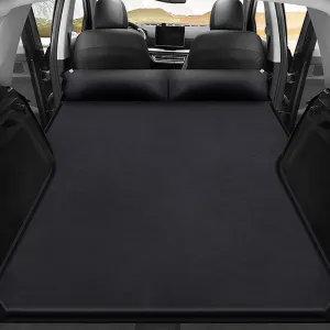 Car Inflatable Mattress for BMW X5/X5M G05 F15 E70 E53/X5M F95 SUV Back Seat Air Mattress Thickened Air Bed Cushion Rear Trunk Sleeping Mattress Camping Travel,Black01