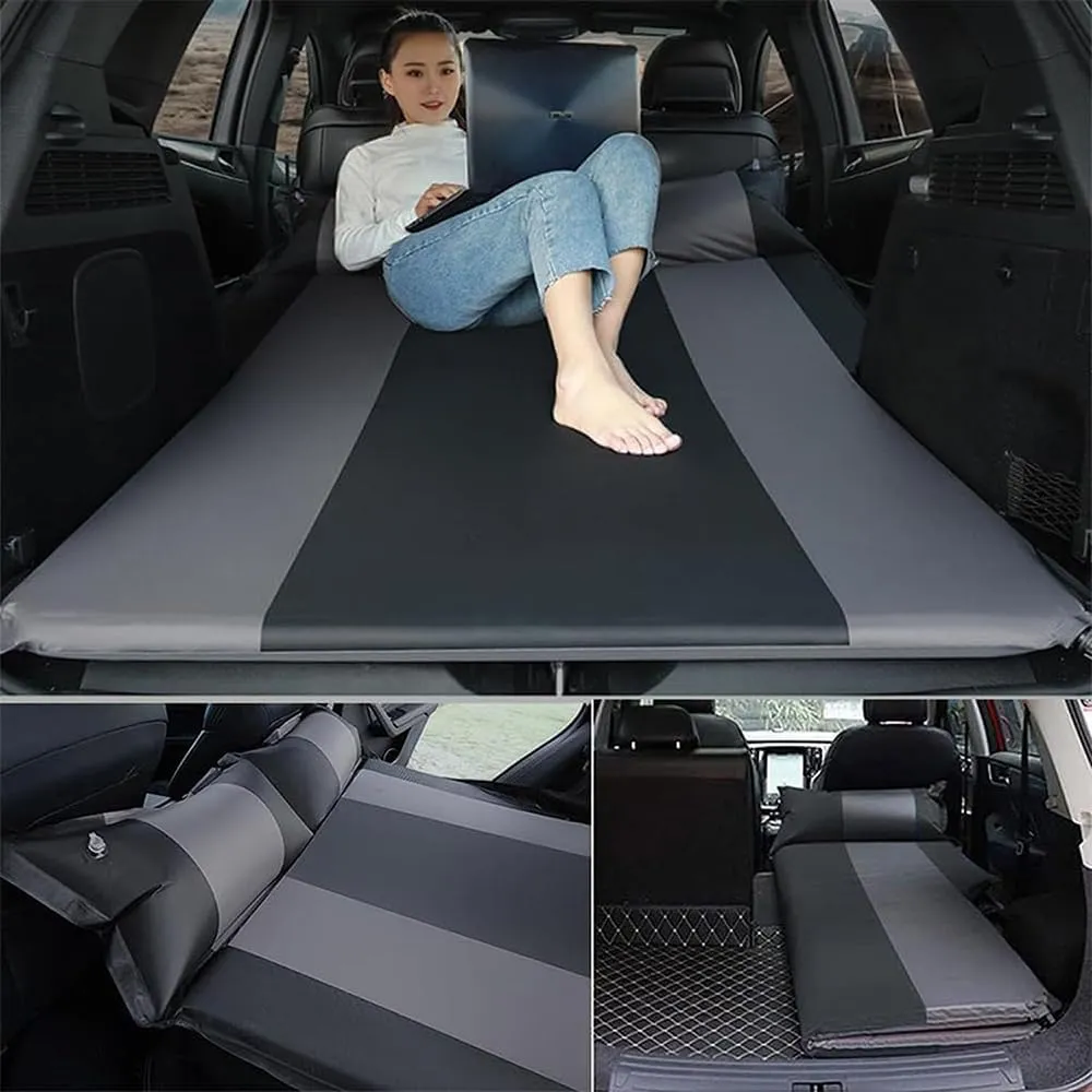 Car Inflatable Mattress for Equinox/GMC Terrain 2018 2019 2020 2021 2022 2023 2024 Self Inflating Sleeping Pad Thickened Air Bed Cushion Camping Travel Mattress Multifunctional,Black