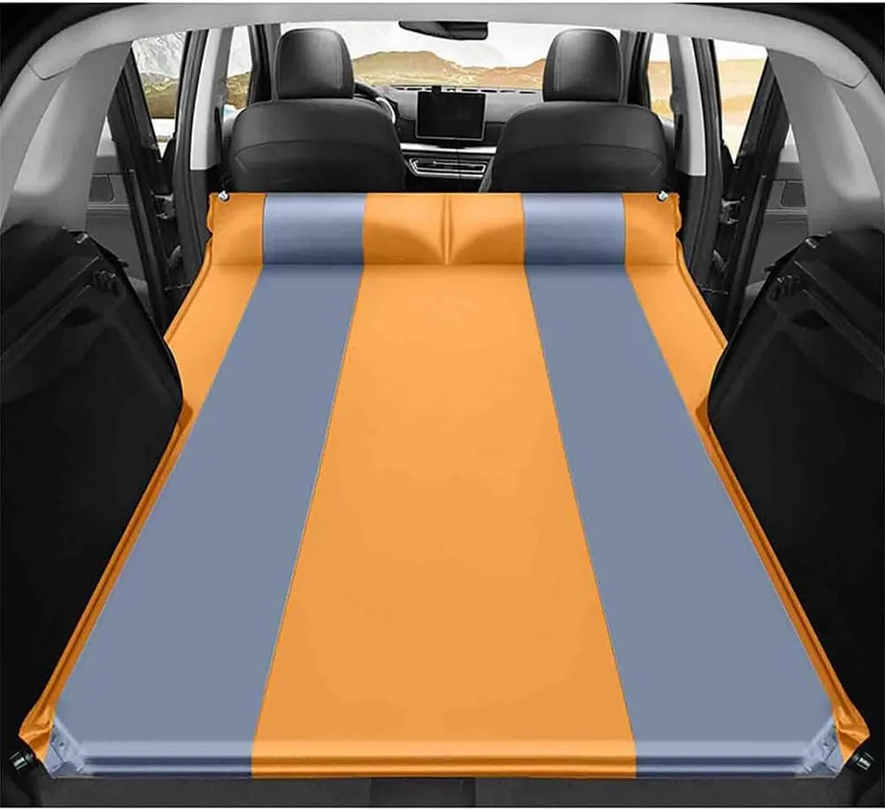 Car Inflatable Mattress for Infiniti QX50 QX60 QX80 QX30 Q50 Q60 Q70 G25 G35 G37 Coupe Self Inflating Sleeping Pad Thickened Air Bed Cushion Camping Travel Mattress Multifunctional,Orange