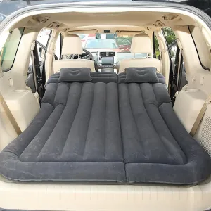 Car Inflatable Mattress for Jeep Commander 2006 2007 2008 2009 2010 Portable Air Bed Rear Trunk Camping Bed Back Seat Mattress Folding Air Bed Cushion,Black