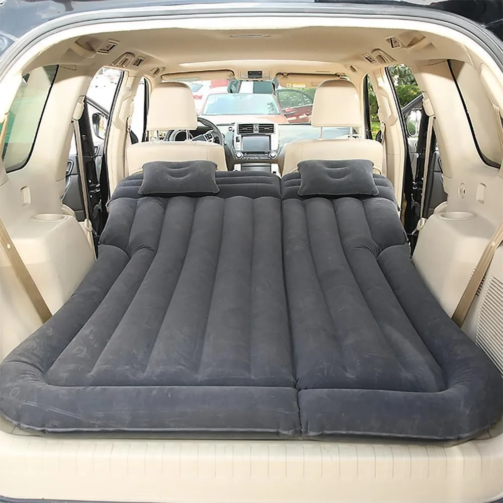 Car Inflatable Mattress for Jeep Commander 2006 2007 2008 2009 2010 Portable Air Bed Rear Trunk Camping Bed Back Seat Mattress Folding Air Bed Cushion,Black