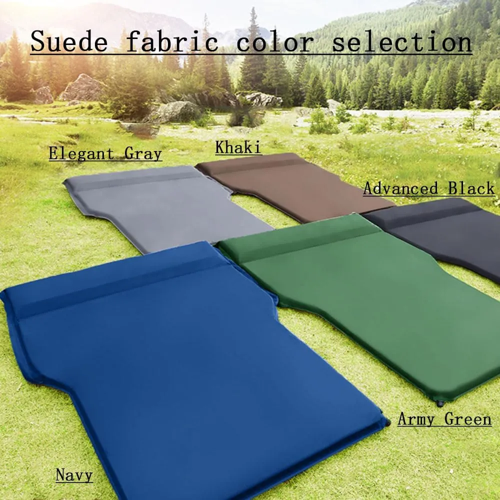 Car Inflatable Mattress for Jeep Compass 2007-2017 Sleeping Movable Back Seat Bed Portable Soft Mattress Sleeping Bed with Storage Bag,Black