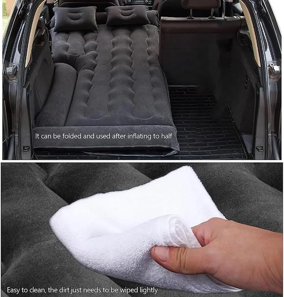 Car Inflatable Mattress, for Range Rover Sport 5Seats 2010-2013 Rest Sleeping Portable Outdoor Travel Camping Air Beds, Auto Accessories,A-Black 01