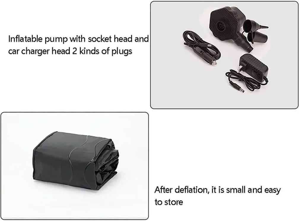 Car Inflatable Mattress, for Range Rover Sport 5Seats 2010-2013 Rest Sleeping Portable Outdoor Travel Camping Air Beds, Auto Accessories,A-Black 01