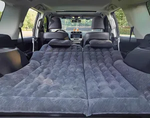 Car Mattress for Toyota Corolla Cross 2020 2021 2022 2023 2024, Car Air Mattress Inflatable Bed Portable Foldable with Pillow Thickened and Flocked Car Accessories,Black