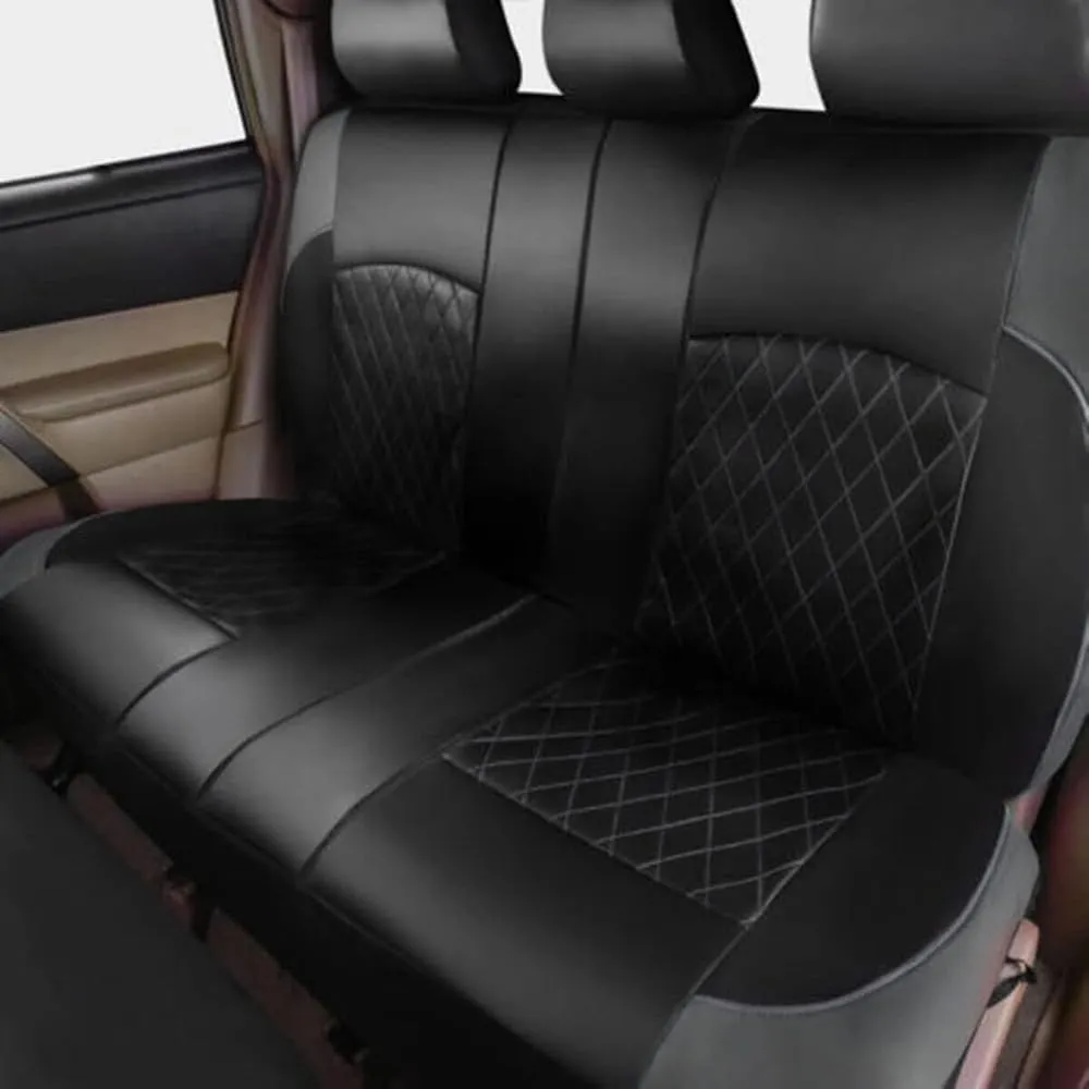 Car Seat Cover Sets for Holden Statesman,Front Rear Covers Protector Waterproof Breathable Comfortable Full Surround Kit Airbag Compatible Accessories,Black
