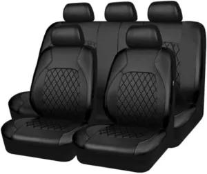 Car Seat Cover Sets for Holden Statesman,Front Rear Covers Protector Waterproof Breathable Comfortable Full Surround Kit Airbag Compatible Accessories,Black