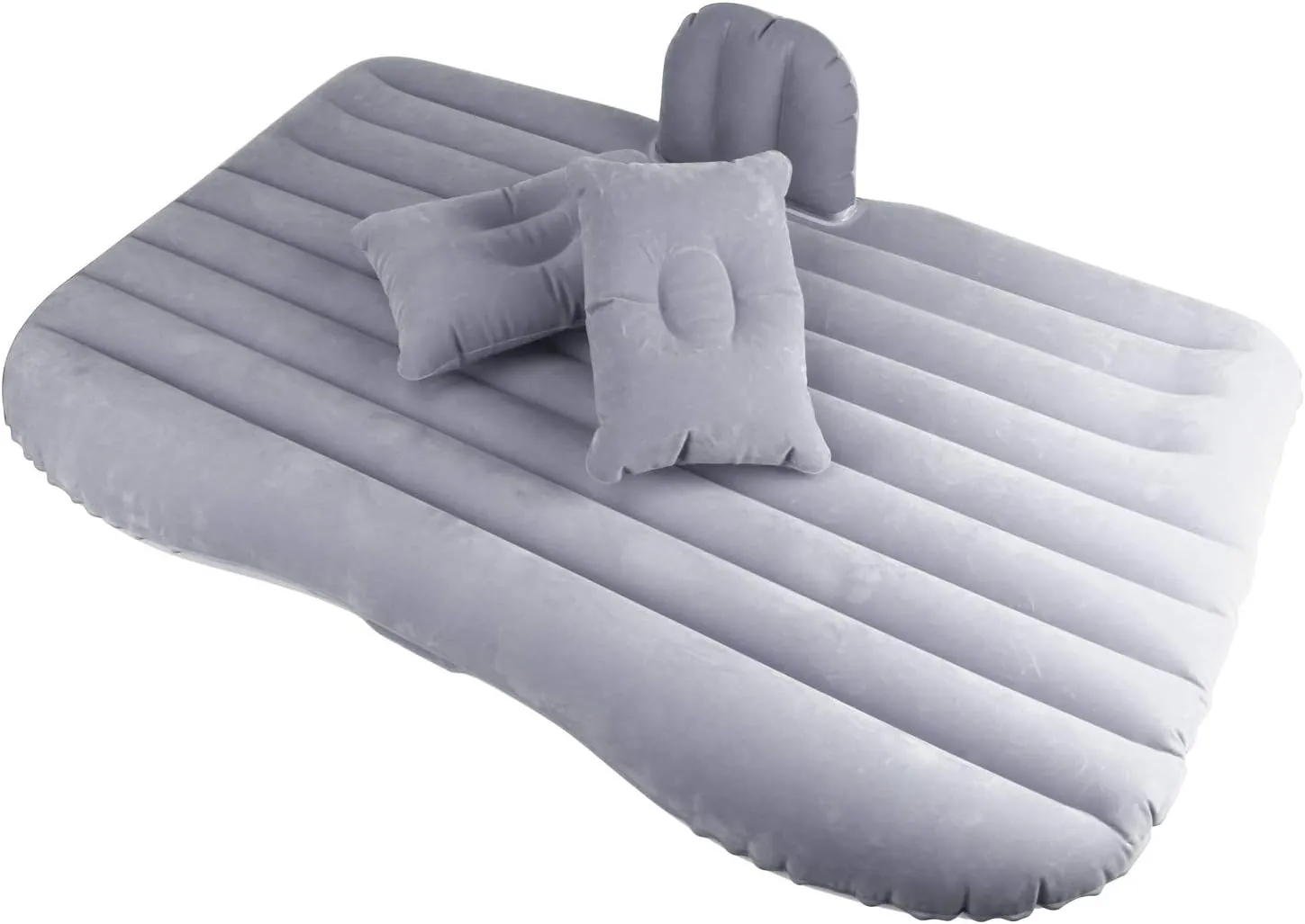 Car Travel Inflatable Mattress Inflatable Bed Camping Universalwith Two Air Pillows (Grey)