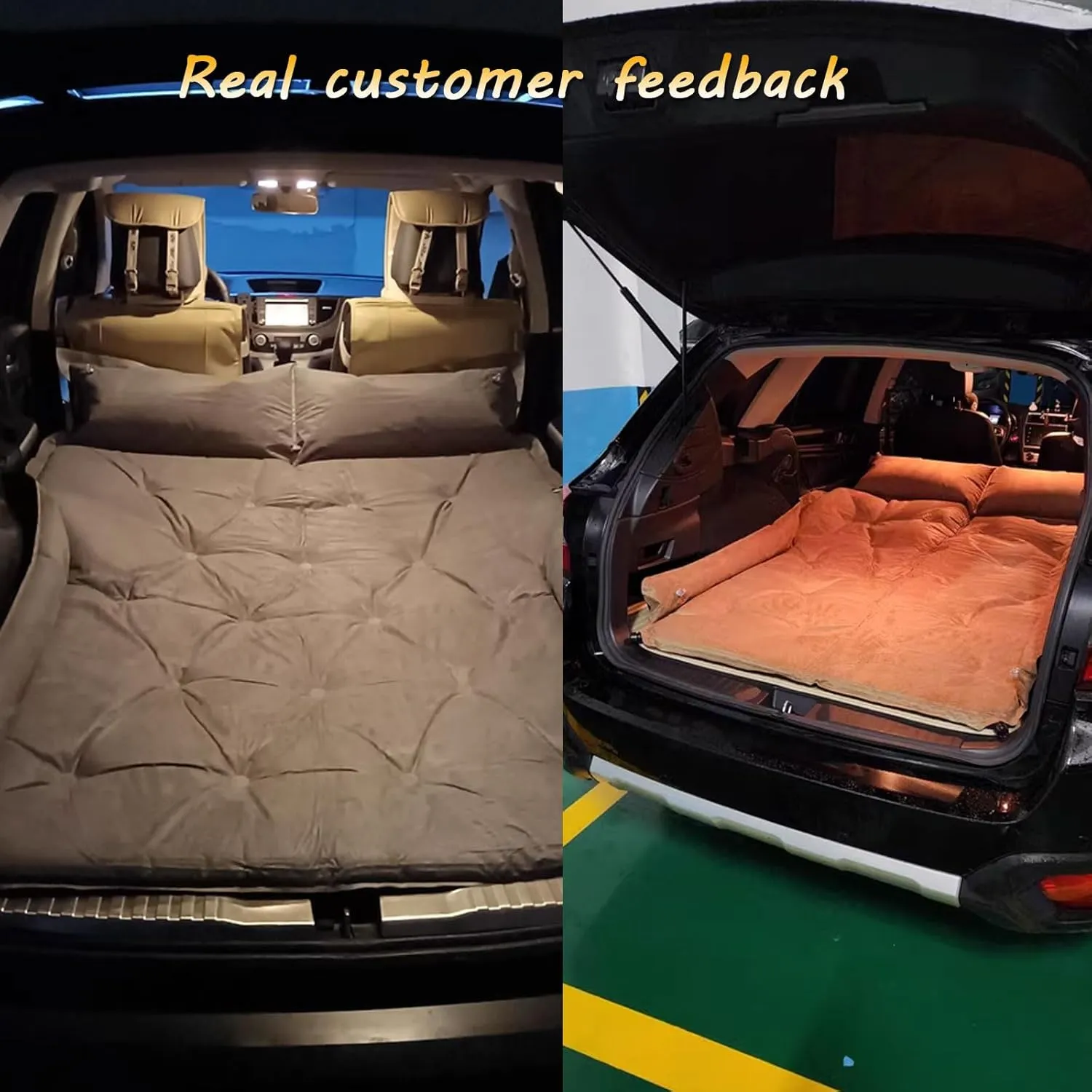 Car Travel Mattress for Honda CRV 2012 2013 2014 2015 2016 2017,Portable Air Pillow Inflator,Rear Trunk Air Mattress,Thickened Bed Cushion for Camping Travel,D