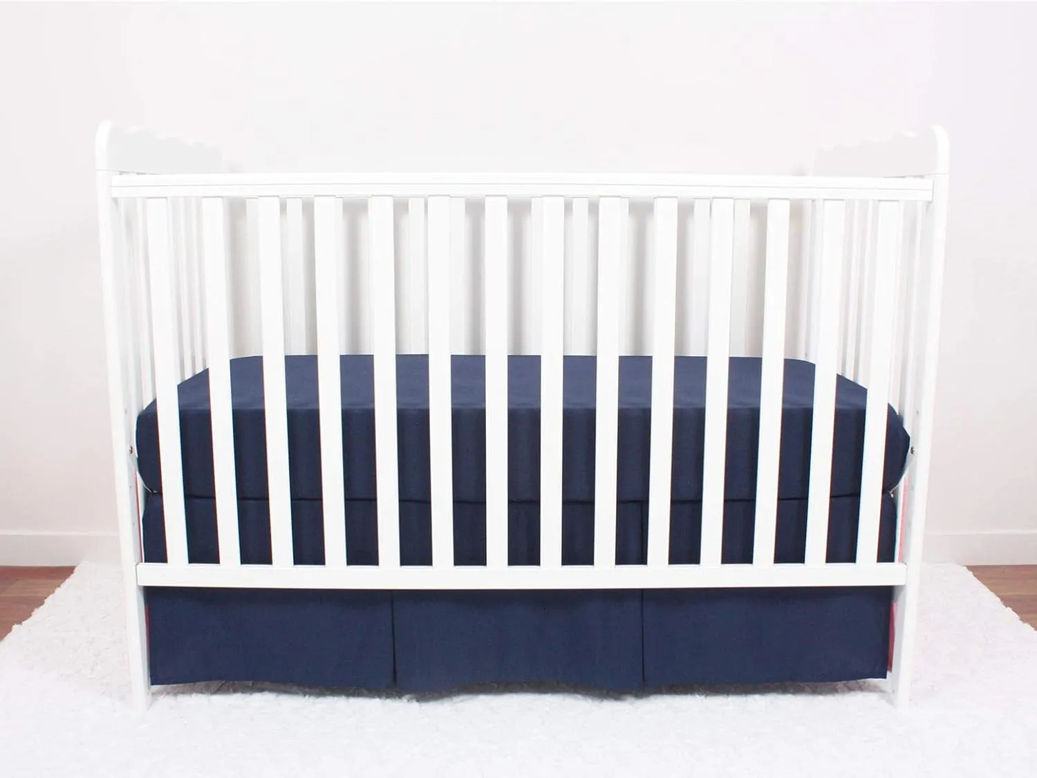 CaSaJa 3-Pack Fitted Crib Sheets Set for Baby Boys, Extra Soft Breathable 9" Deep Mattress Sheet for Standard Toddler Bed 28x52, Cozy Washable Microfiber Nursery Sheets, Navy/Charcoal Gray/Pale Grey