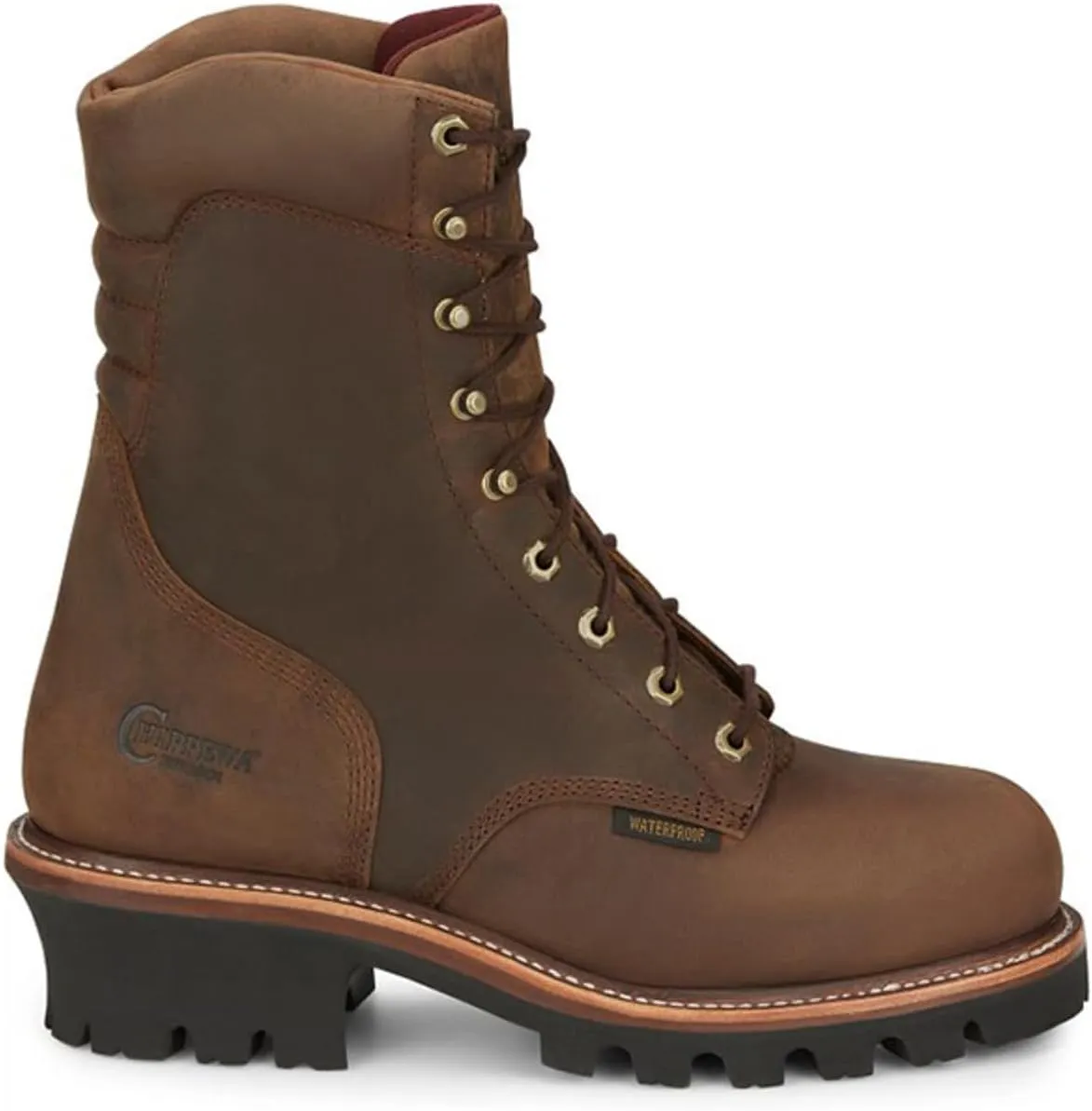 Chippewa Men's Lace-Up Waterproof Logger Work Boot Steel Toe - 59407