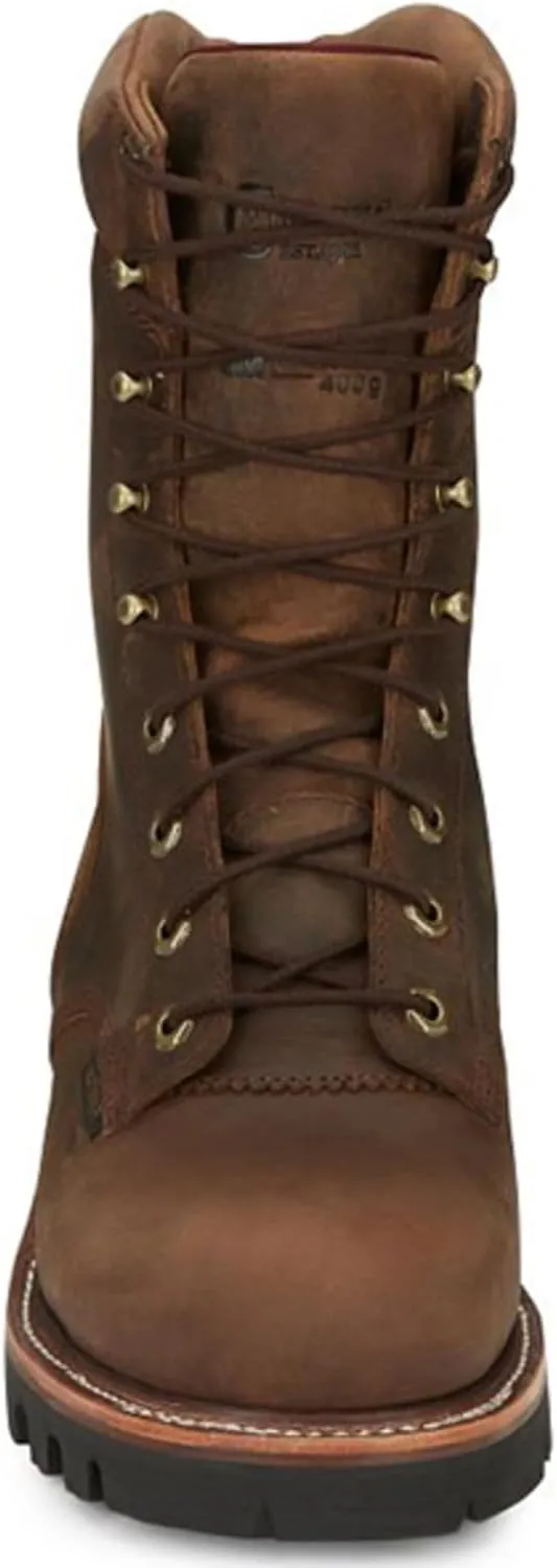 Chippewa Men's Lace-Up Waterproof Logger Work Boot Steel Toe - 59407