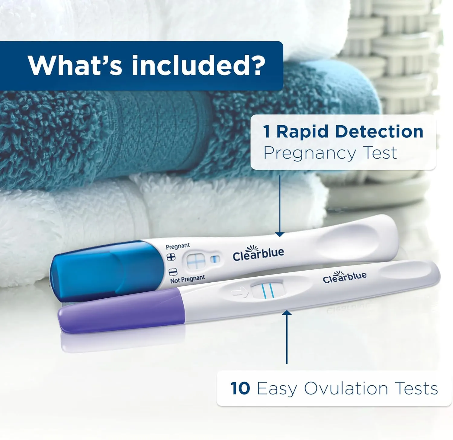 Clearblue Ovulation Complete Starter Kit, 10 Ovulation Tests and 1 Pregnancy Test