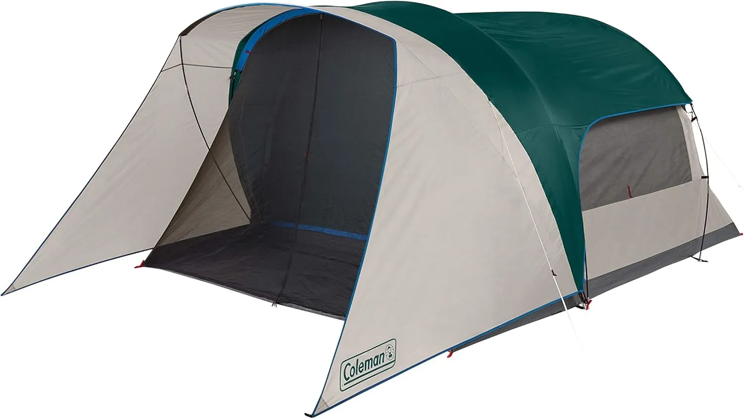 Coleman Cabin Camping Tent with Screened Porch 4/6 Person Weatherproof Tent with Enclosed Screened Porch Option Includes Rainfly Carry Bag Extra Storage and 10 Minute Setup