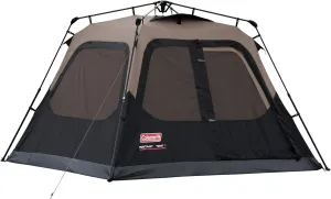 Coleman Instant Tent with 1-Minute Setup, 4/6/8/10 Person Tent with Pre-Attached Poles, Air Vent, & Carry Bag