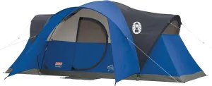 Coleman Montana 8-Person Family Tent with Rainfly, Weatherproof Family Tent Sets Up in 15 Mins, Fits Multiple Airbeds
