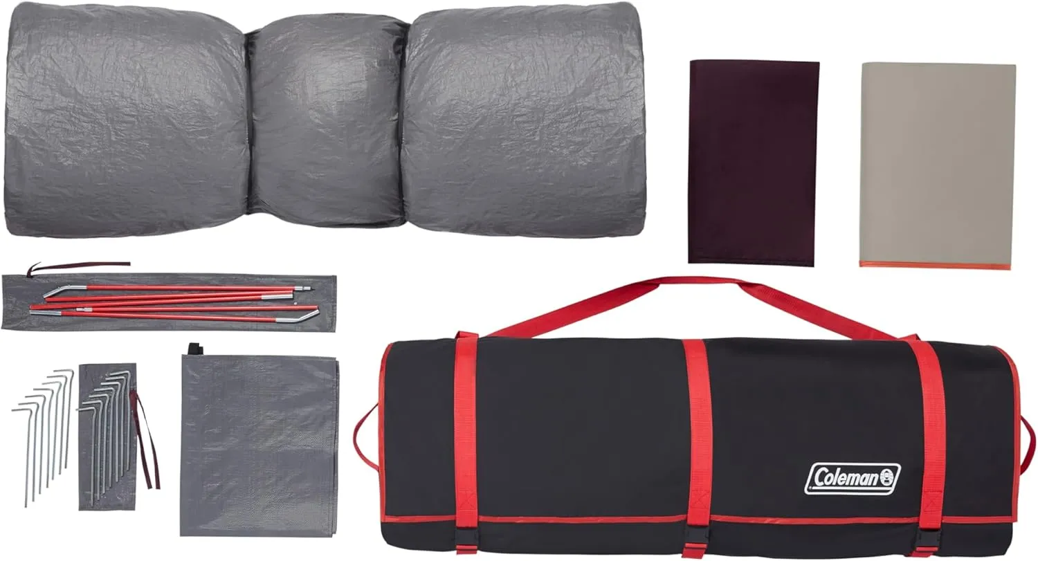 Coleman Skylodge Instant Tent 4/6/8 Person Tent Sets Up in About 1 Minute Weatherproof with Pre-Attached Poles & Carry Bag Made of PFAS-Free Materials