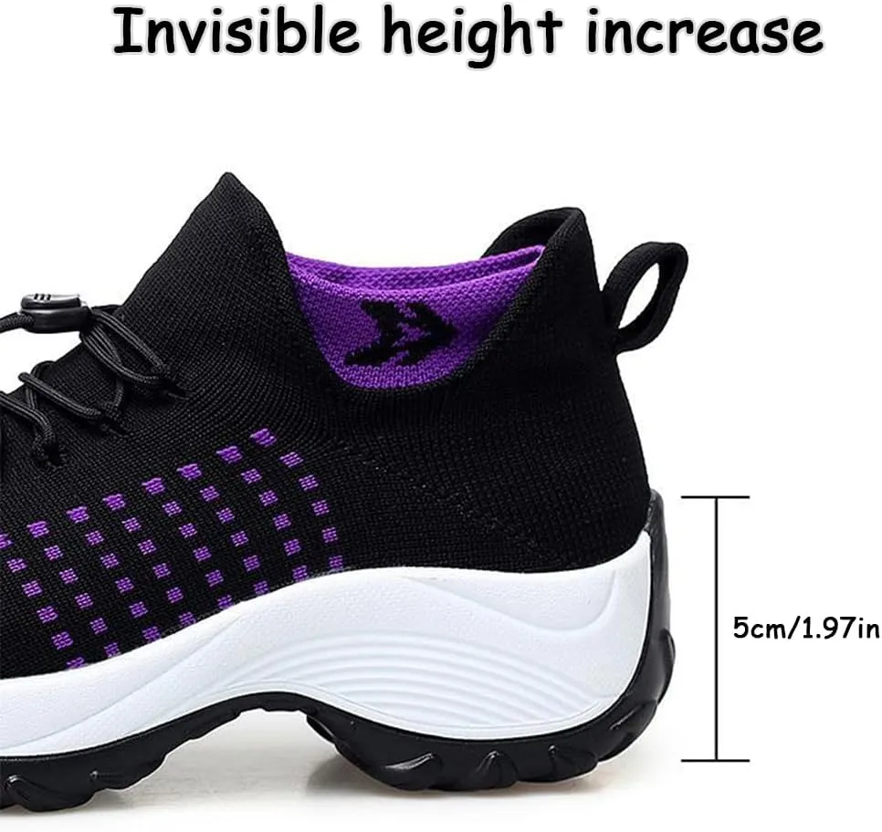 Comfort Wear Orthowear Shoes for Women, Comfortwear Ortho Shoes for Women Plantar Fasciitis, Thick Air Cushion Stretch Casual Tennis Shoes Wide Width with Insole