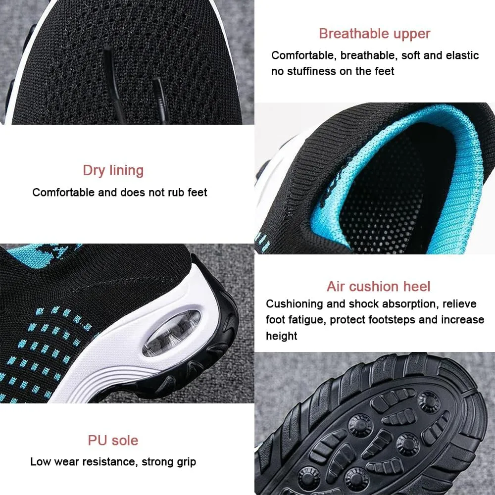 Comfort Wear Orthowear Shoes for Women, Comfortwear Ortho Shoes for Women Plantar Fasciitis, Thick Air Cushion Stretch Casual Tennis Shoes Wide Width with Insole