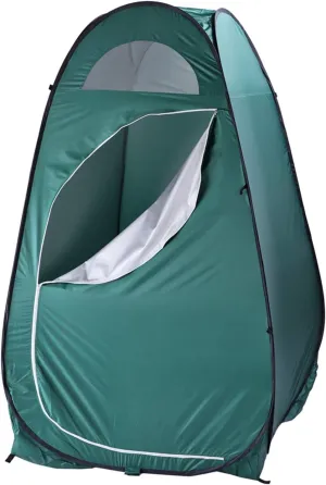 Compact Instant Privacy Tent for Camping Portable Outdoor Pop Up Toilet Dressing Room Fitting Booth Shower Enclosure Restroom Shelter in Army Green