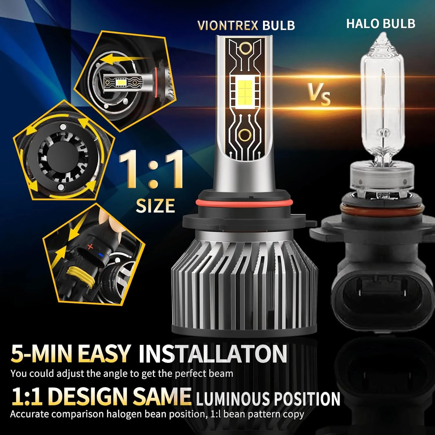 Compatible for 2015 2016 2017 2018 2019 2020 2021 Honda CRV Light Bulbs,9005/HB3 High Beam H11/H9/H8 Low Beam H11 Fog Lights 6000K White Light Combo Kit, Plug-N-Play,Powersports Bulbs,6-Pack
